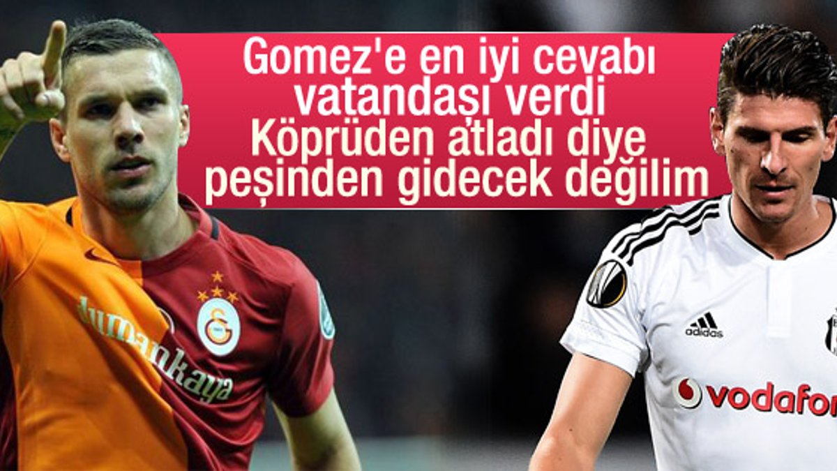 Podolski'den Mario Gomez'e gönderme: İstanbul'a döneceğim