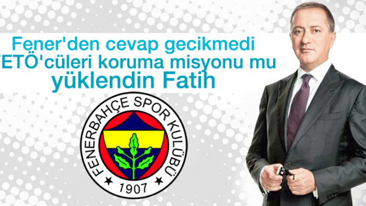 Fenerbahçe'den Fatih Altaylı'ya: FETÖ'cüleri mi koruyorsun