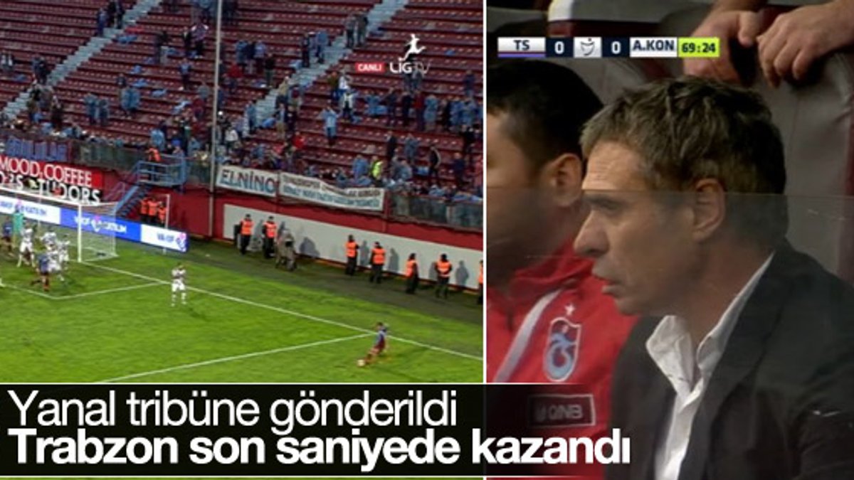 Trabzonspor son saniyede kazandı