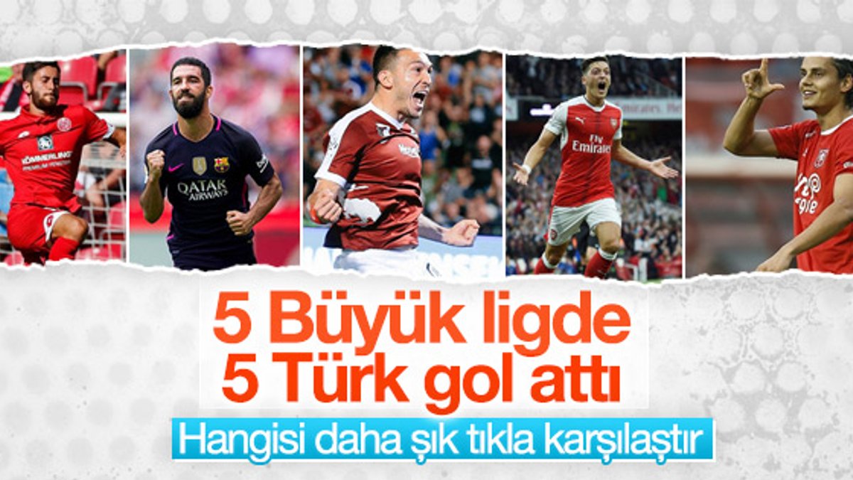 Avrupa'daki 5 Türk futbolcu aynı haftada gol attı - İZLE