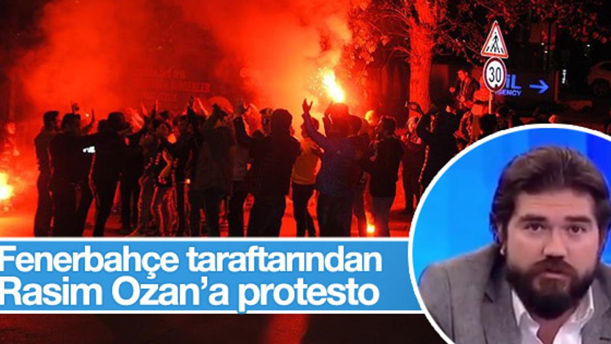 Fenerbahçelilerden Rasim Ozan'a protesto