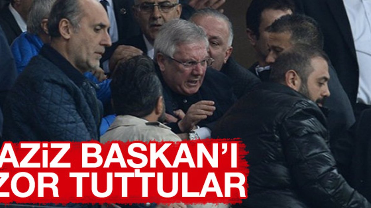 Aziz Yıldırım Konyaspor taraftarıyla tartıştı