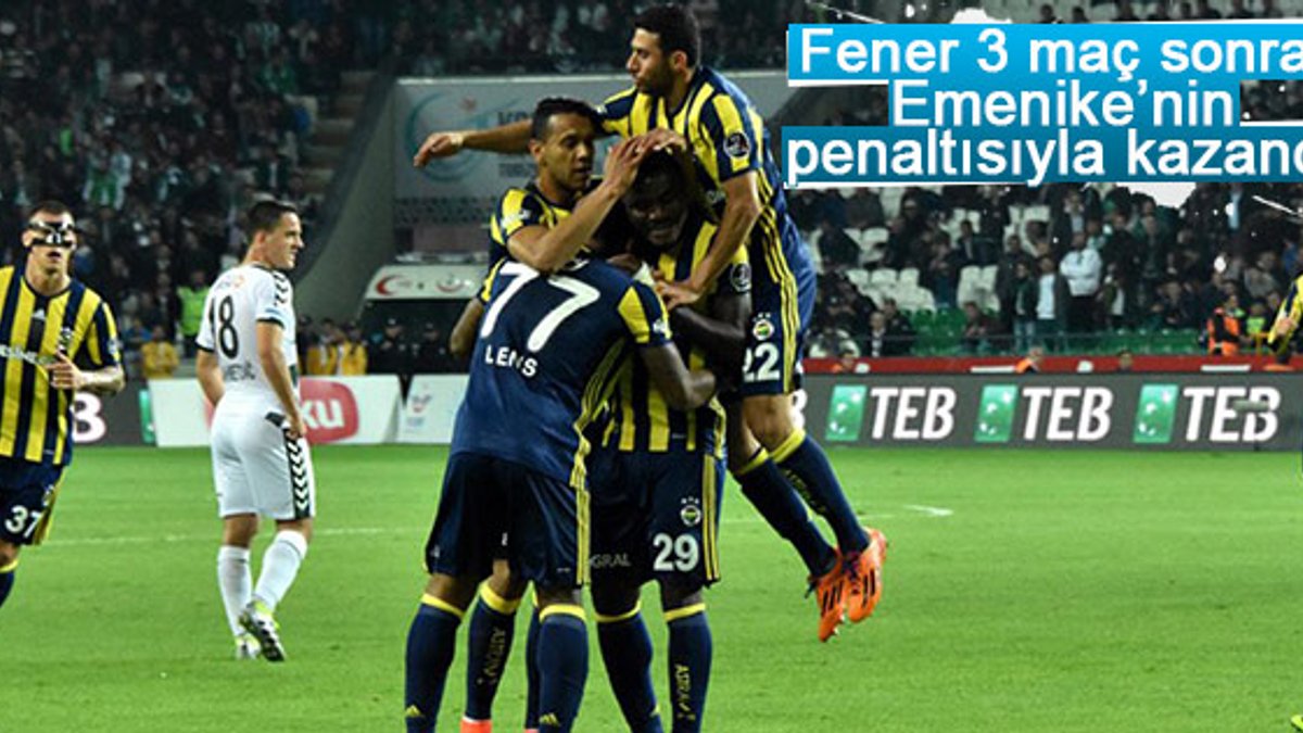 Fenerbahçe Emenike'nin golüyle kazandı