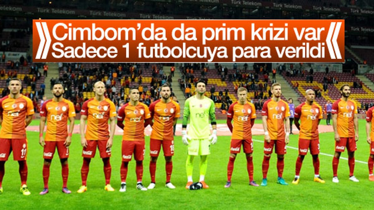 Galatasaray'da yalnızca bir futbolcuya prim verildi