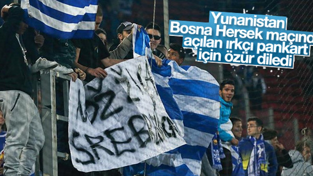 Yunanistan'dan Bosna Hersek'e pankart için özür