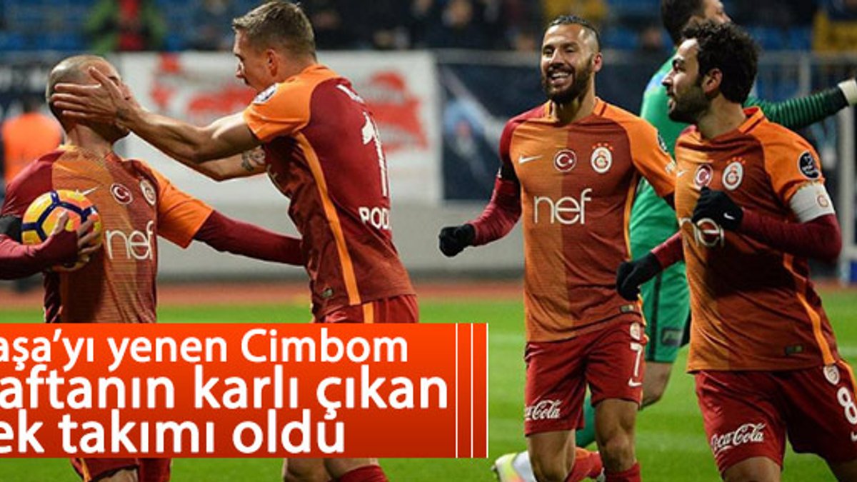 Galatasaray Kasımpaşa'dan 3 puan çıkardı