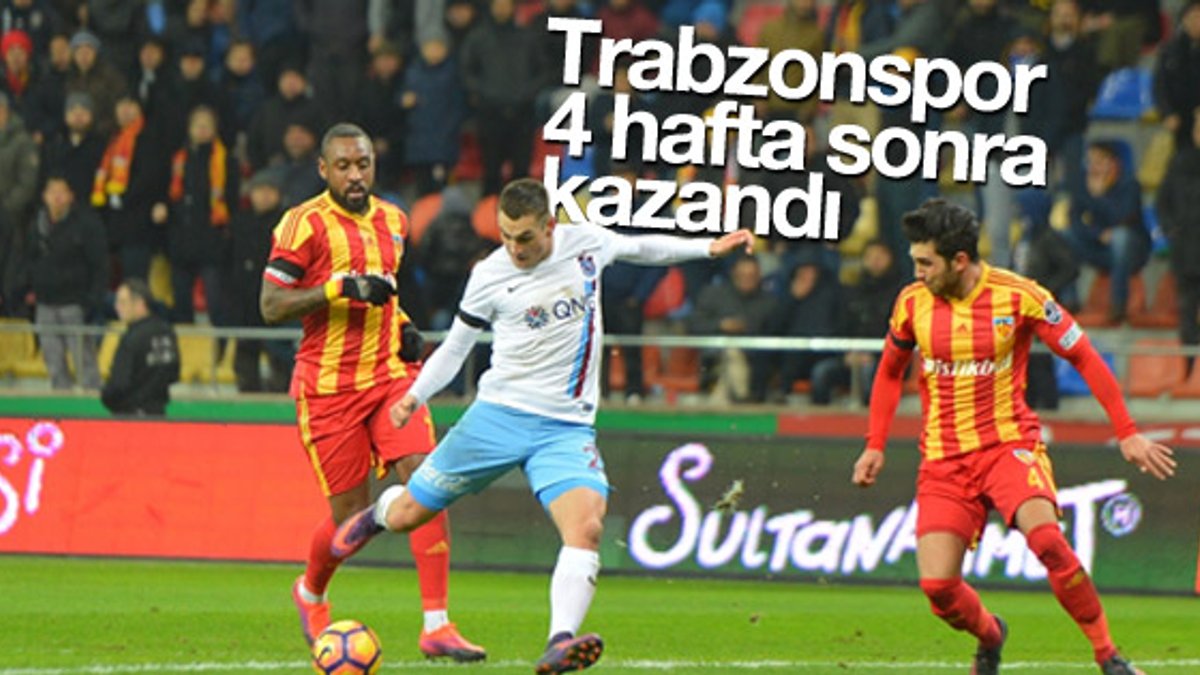 Trabzonspor 4 maç sonra kazandı