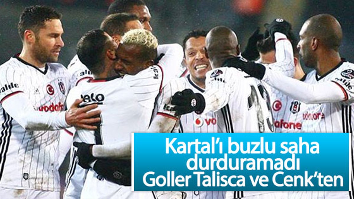 Beşiktaş Osmanlıspor'u 2 golle geçti