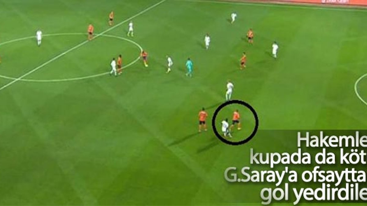 Başakşehir'in ilk golüne ofsayt itirazı