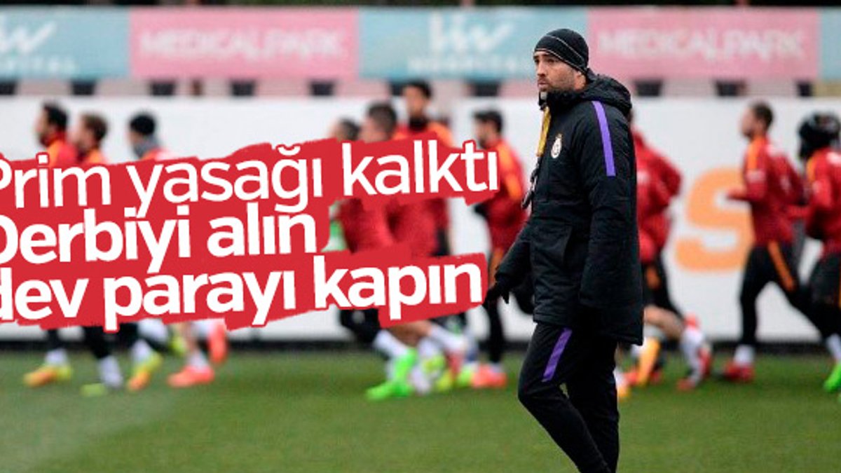Galatasaray'da derbi primleri belli oldu