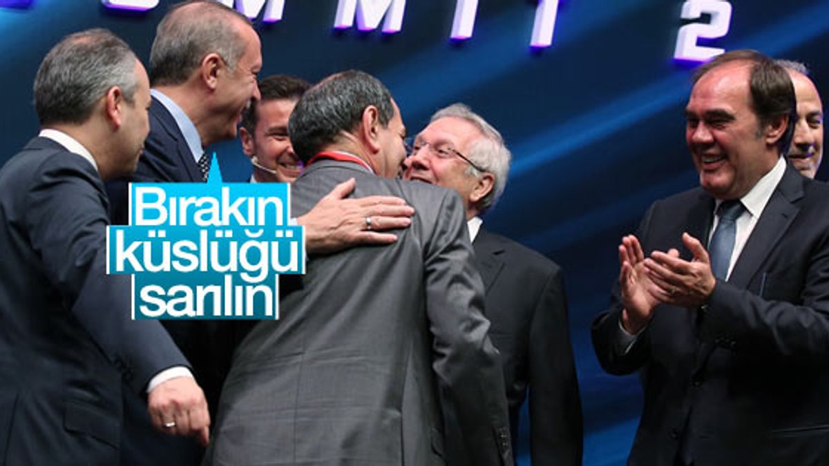 Erdoğan Aziz Yıldırım ile Dursun Özbek'i barıştırdı
