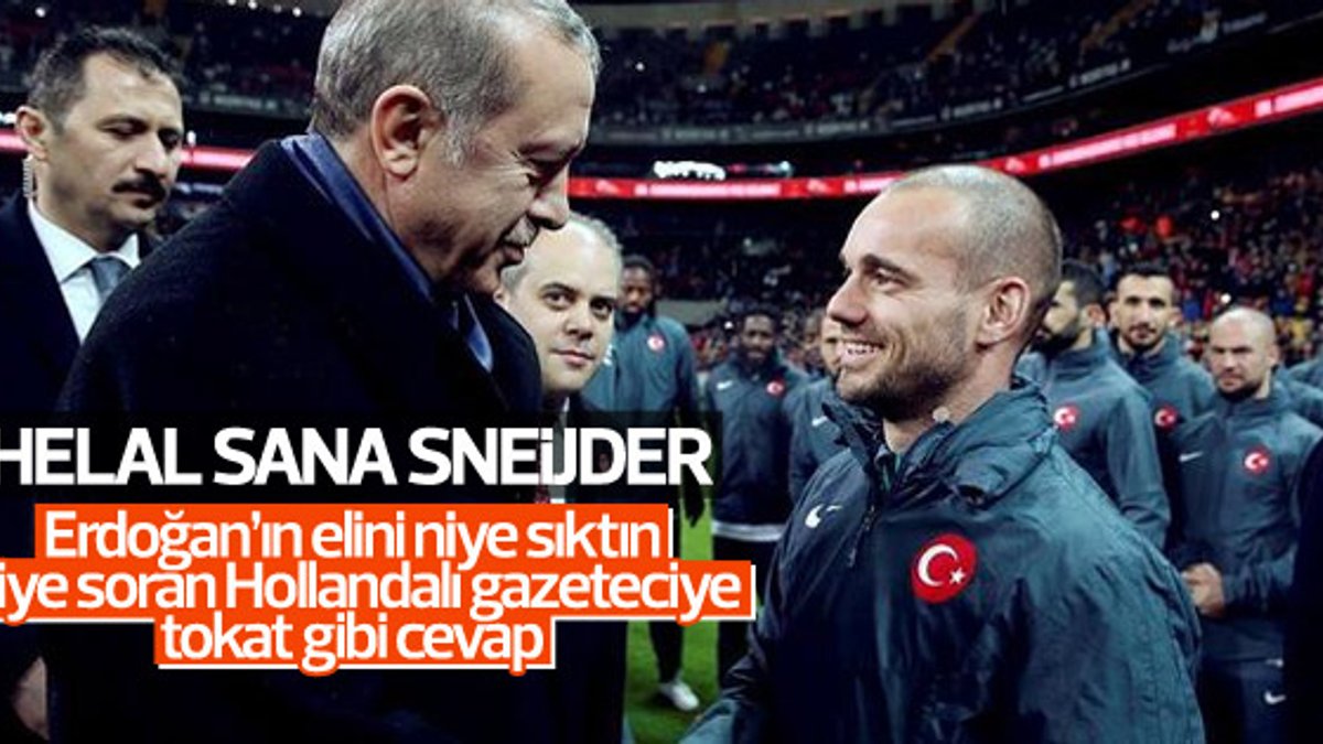 Hollanda'da Sneijder'e Erdoğan sorusu