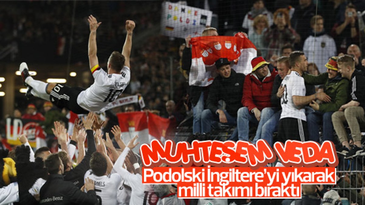 Podolski Almanya Milli Takımı'na veda etti