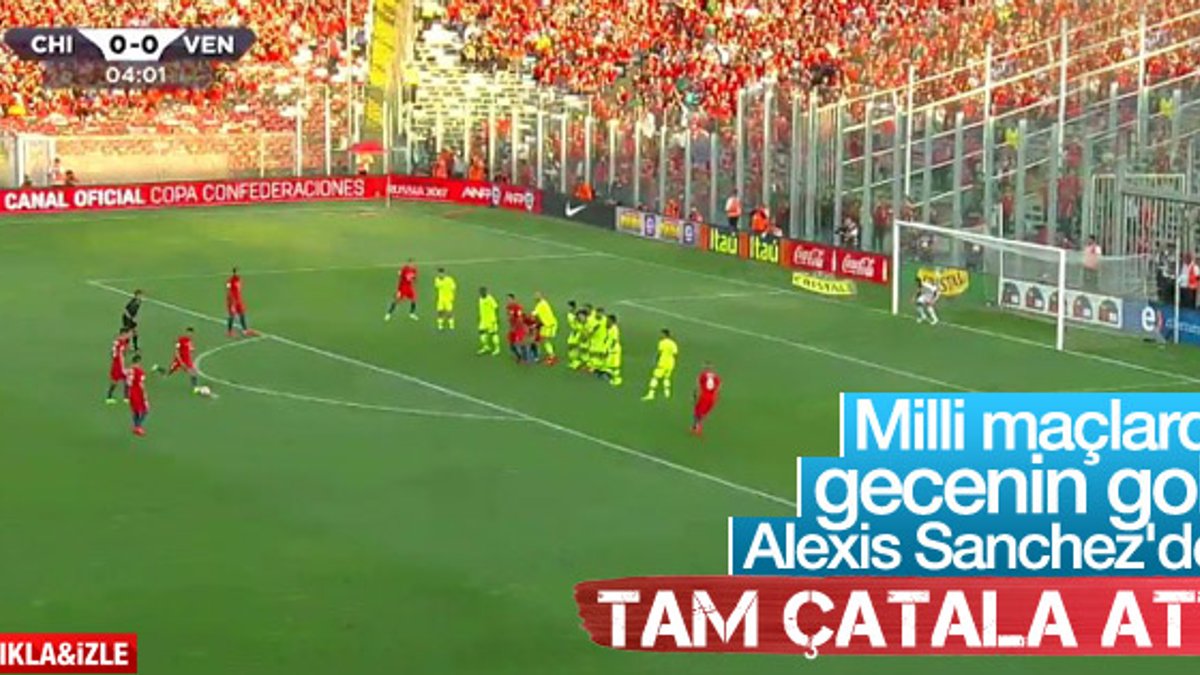 Alexis Sanchez'den mükemmel frikik golü - İZLE