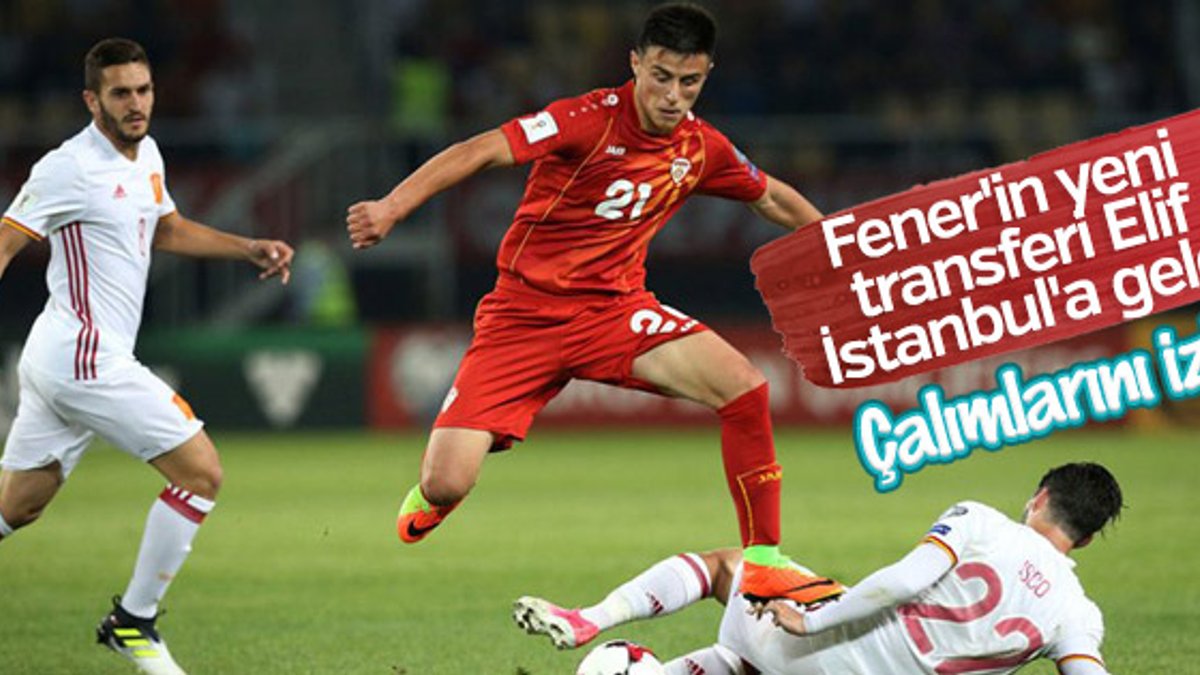 Fenerbahçe'nin yeni transferi Elif Elmas İstanbul'da