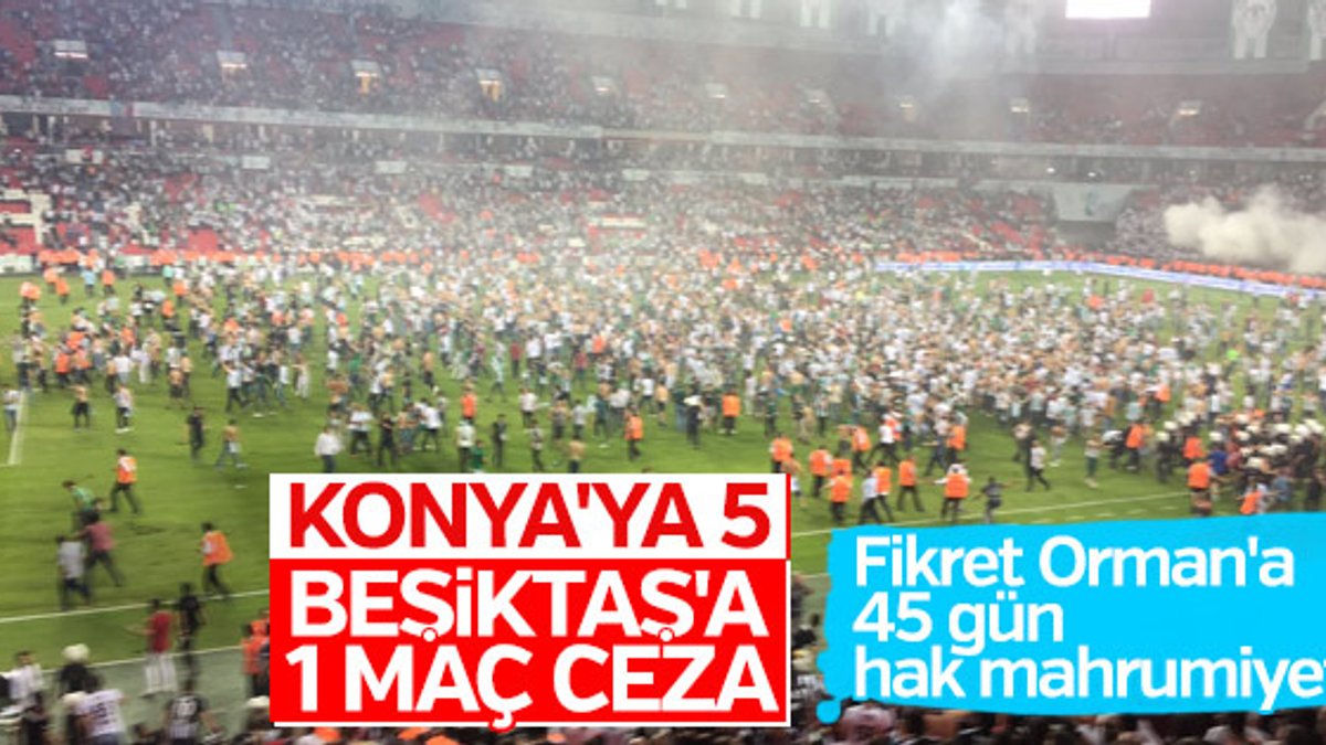 PFDK'dan Beşiktaş ve Konyaspor'a ceza