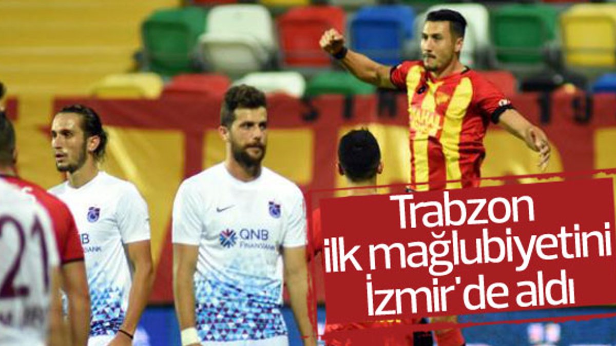 Trabzonspor ligde ilk yenilgisini Göztepe'ye karşı aldı