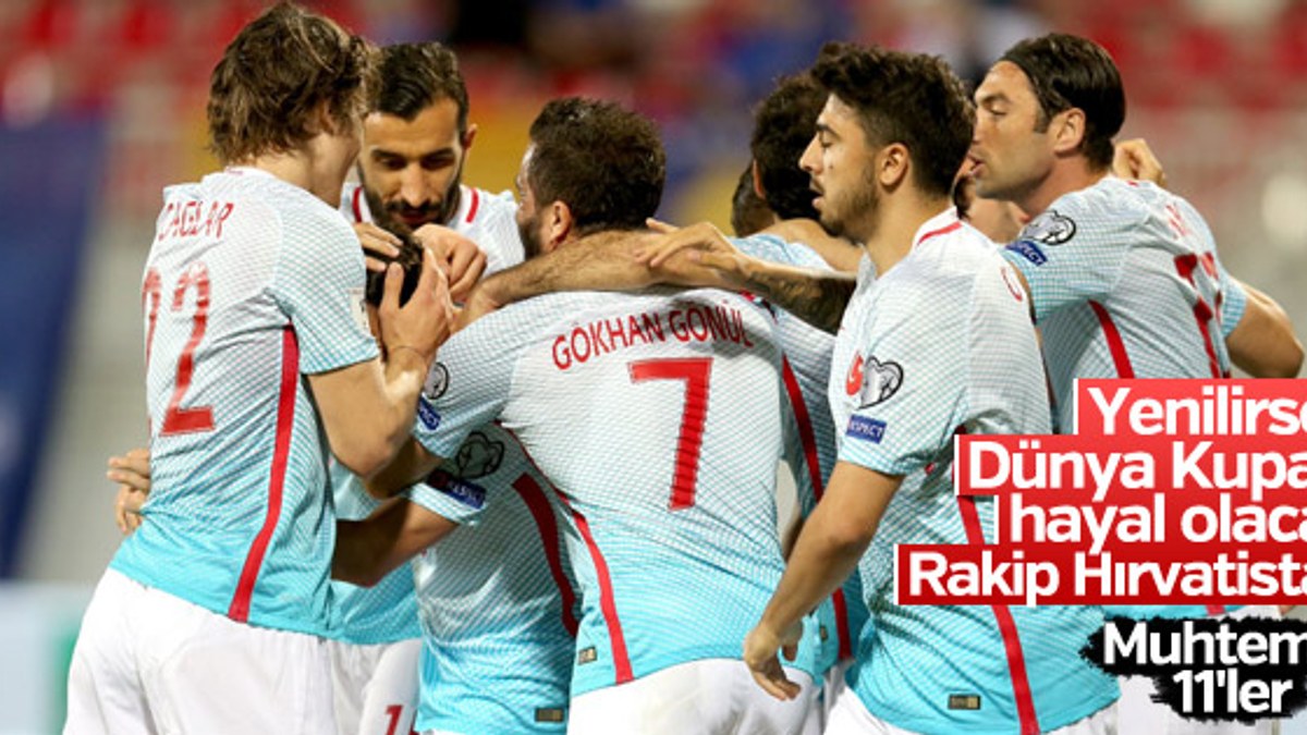 Türkiye-Hırvatistan maçı muhtemel 11'leri