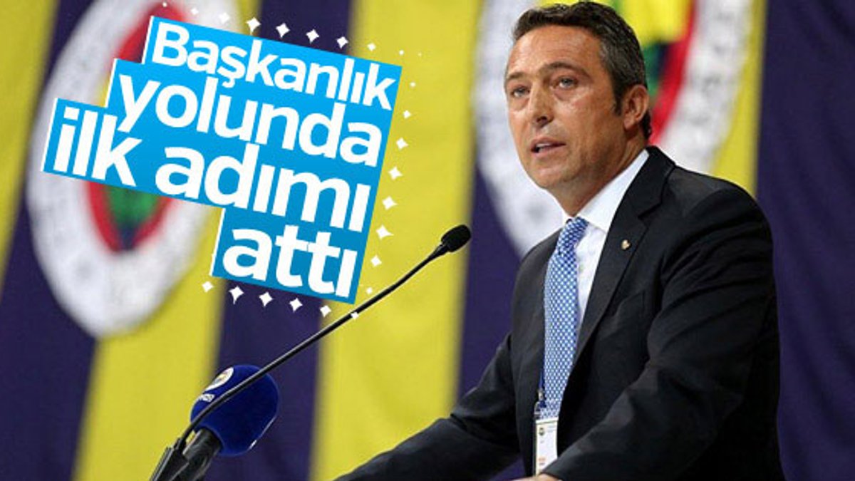 Ali Koç Fenerbahçe başkanlığı için adaylığını açıkladı