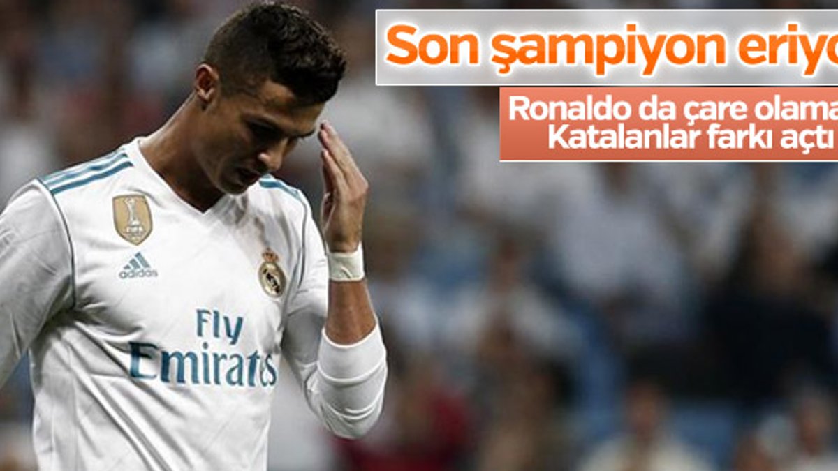 Ronaldo da Madrid'i kurtaramadı Katalanlar farkı açtı