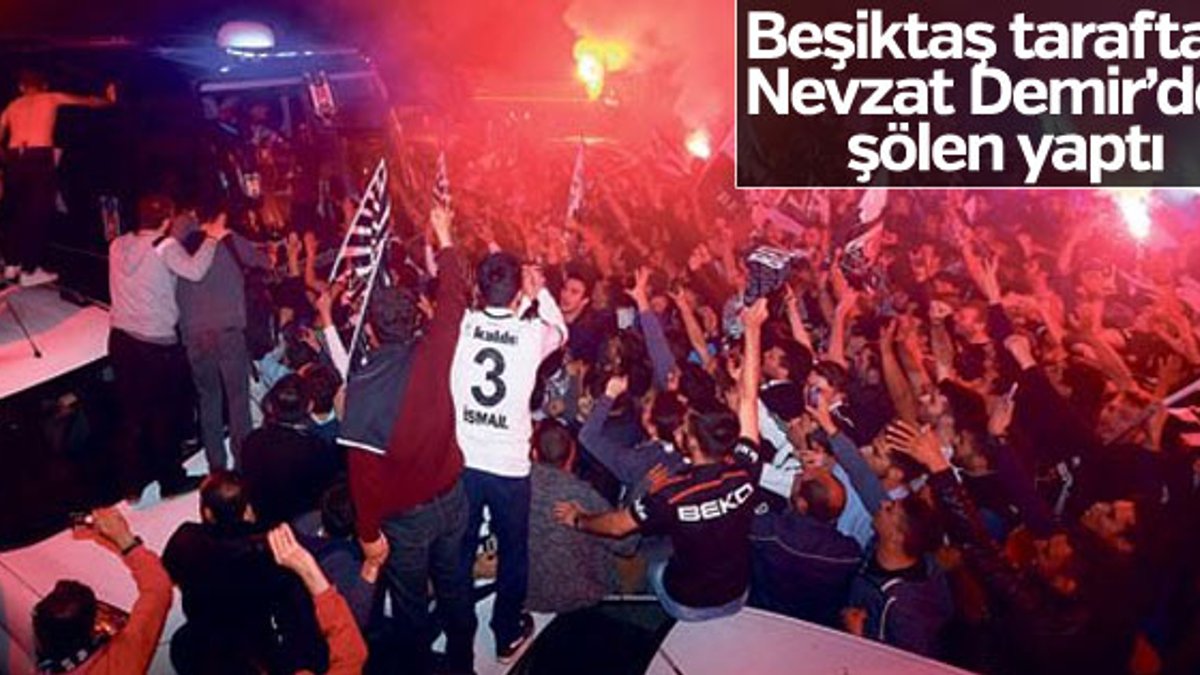 Beşiktaş taraftarı takımını coşkuyla karşıladı