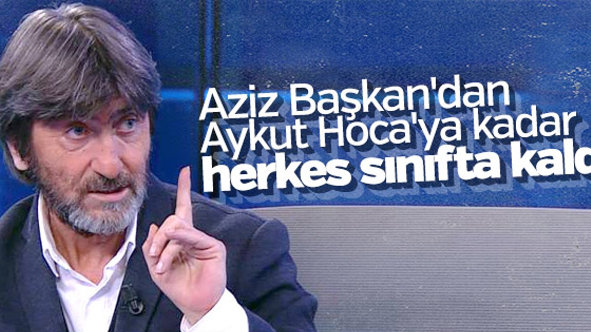 Rıdvan Dilmen Fenerbahçe'yi eleştirdi