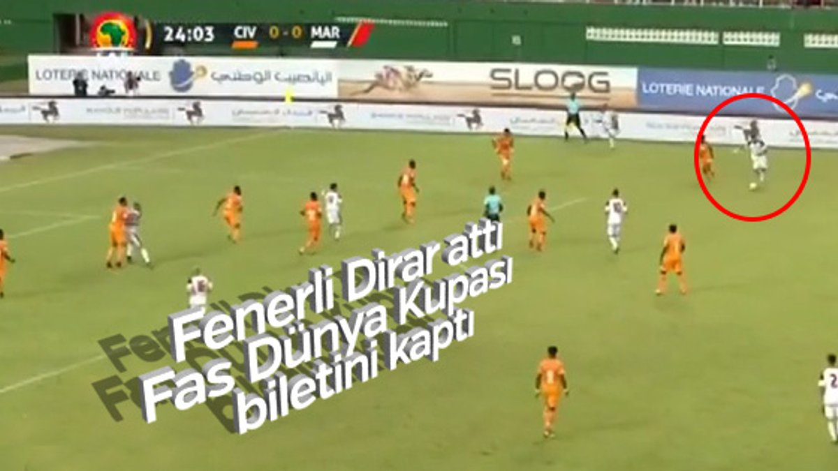Fenerbahçeli Dirar'ın golüyle Fas Dünya Kupası'nda