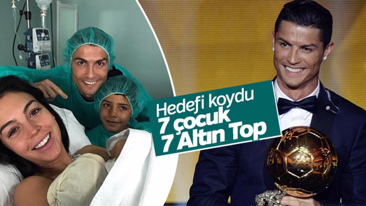 Ronaldo'nun hedefi 7 Altın Top