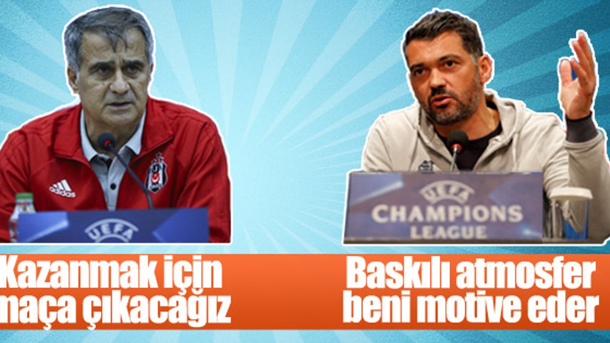 Beşiktaş-Porto maçı öncesi teknik adamlar iddialı