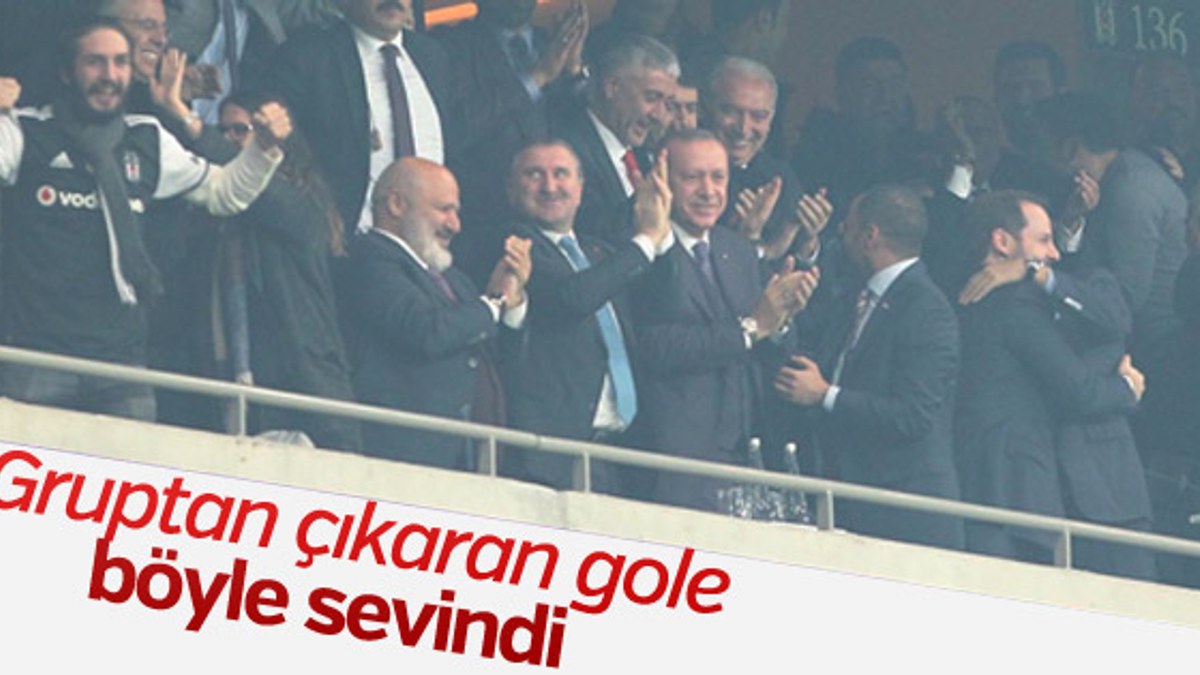 Cumhurbaşkanı Erdoğan Beşiktaş maçında tribünde