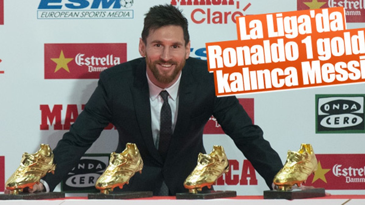 Messi Altın Ayakkabılarını 4'ledi