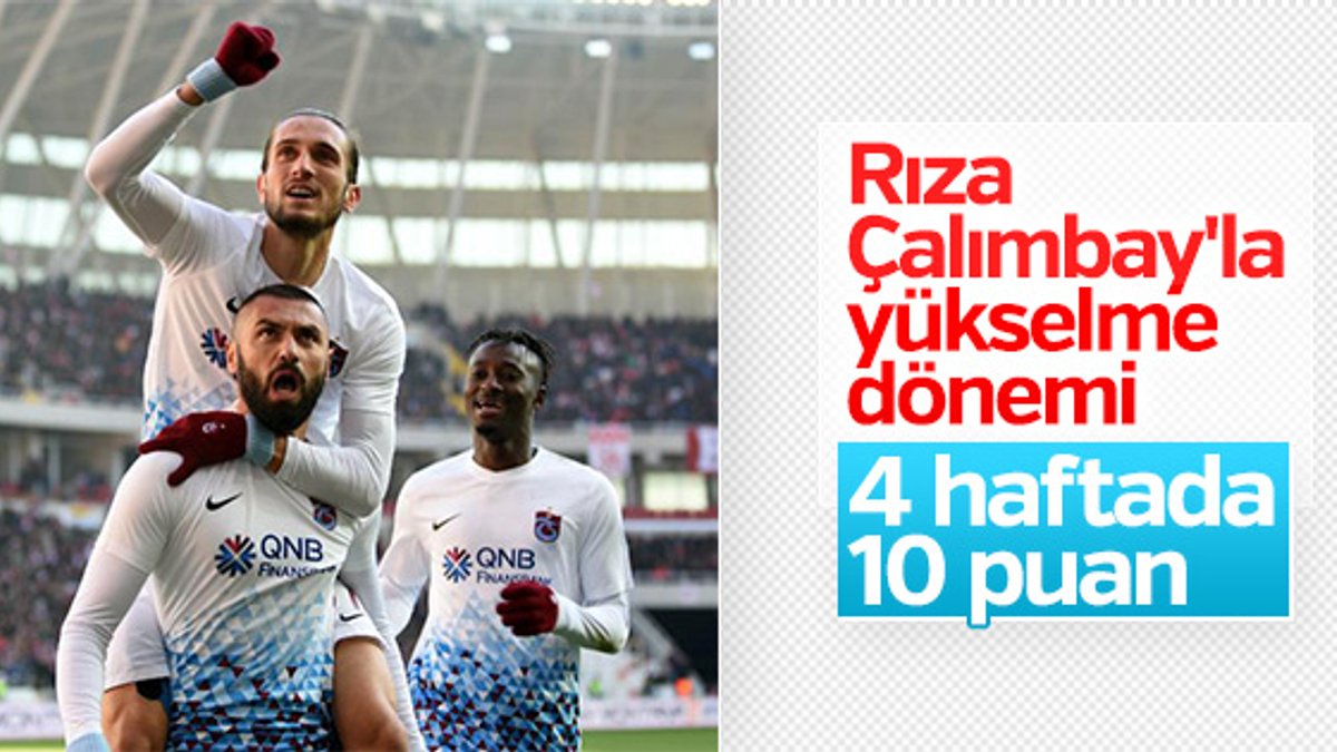 Trabzonspor Sivas'tan 3 puanla döndü