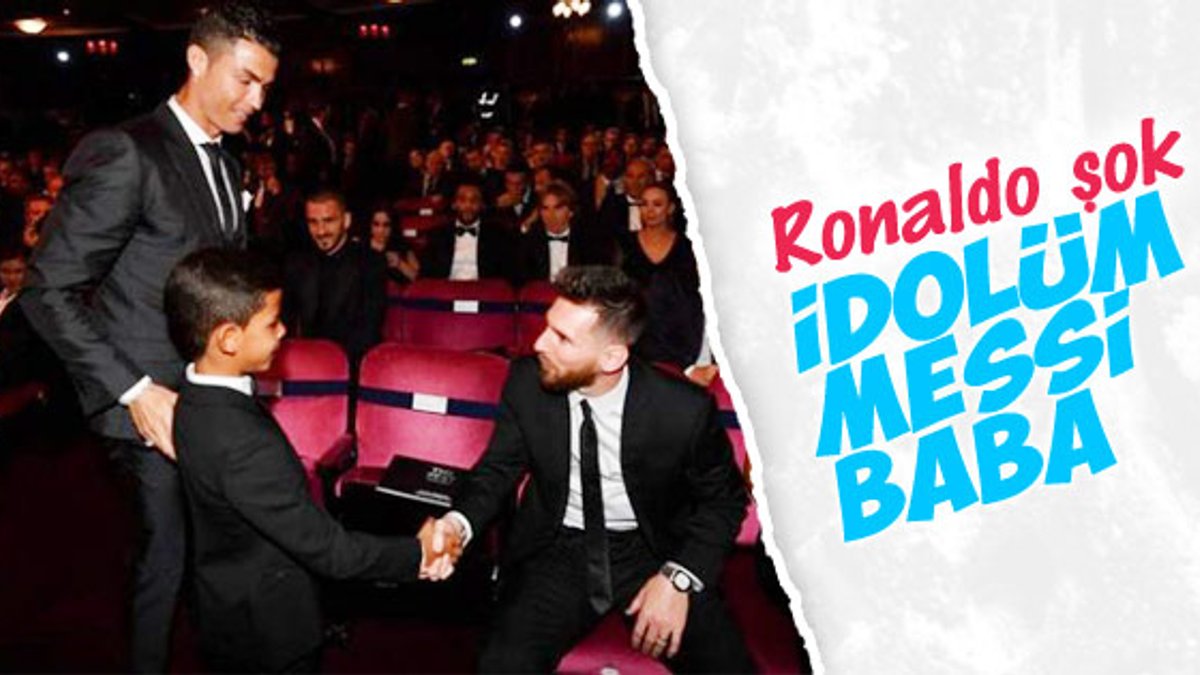 Ronaldo'nun oğlu: İdolüm Messi