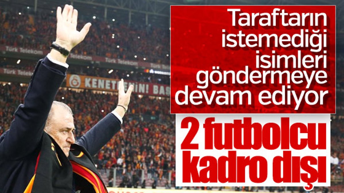 Galatasaray'da 2 futbolcu kadroya alınmadı