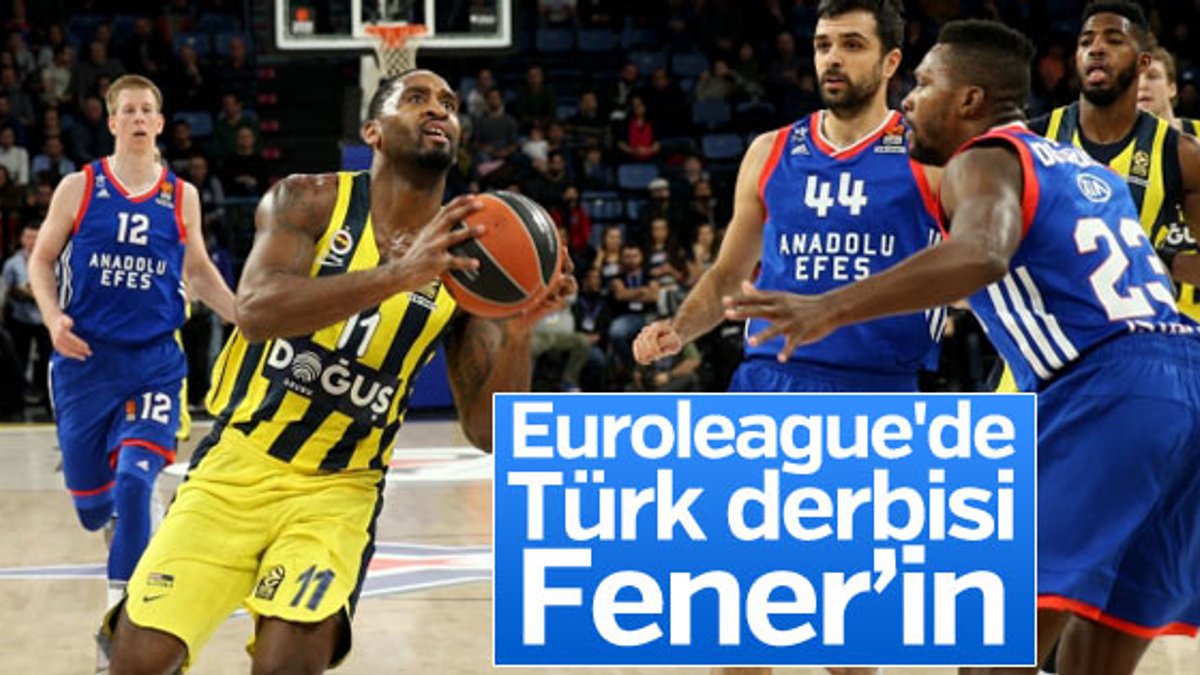 Türk derbisi Fenerbahçe'nin
