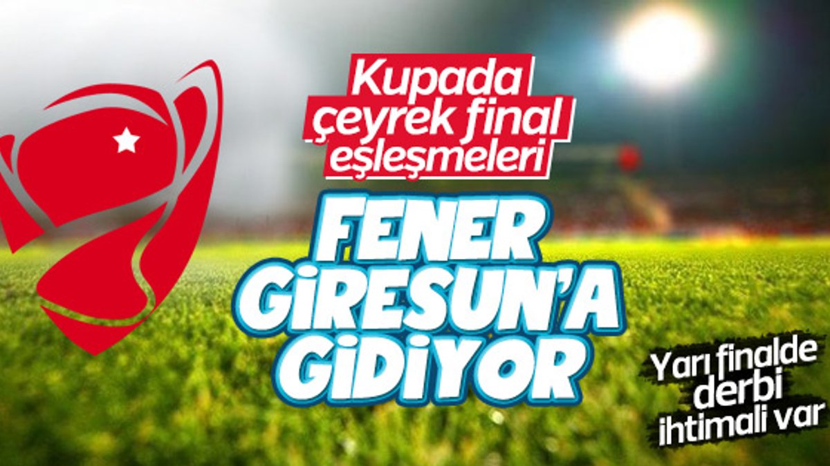 Türkiye Kupası çeyrek final eşleşmeleri