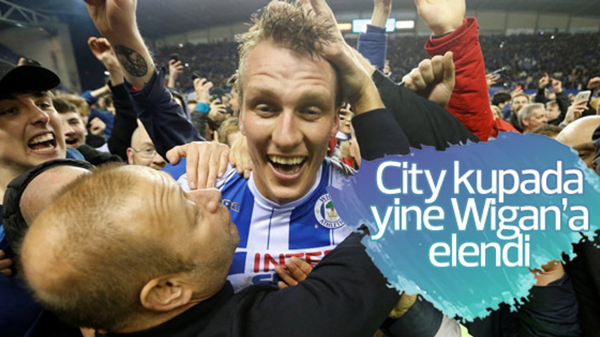 Wigan Athletic, FA Cup'ta Manchester City'i eledi