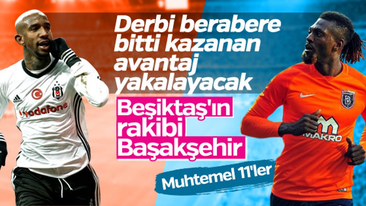 Başakşehir-Beşiktaş maçı muhtemel 11'leri