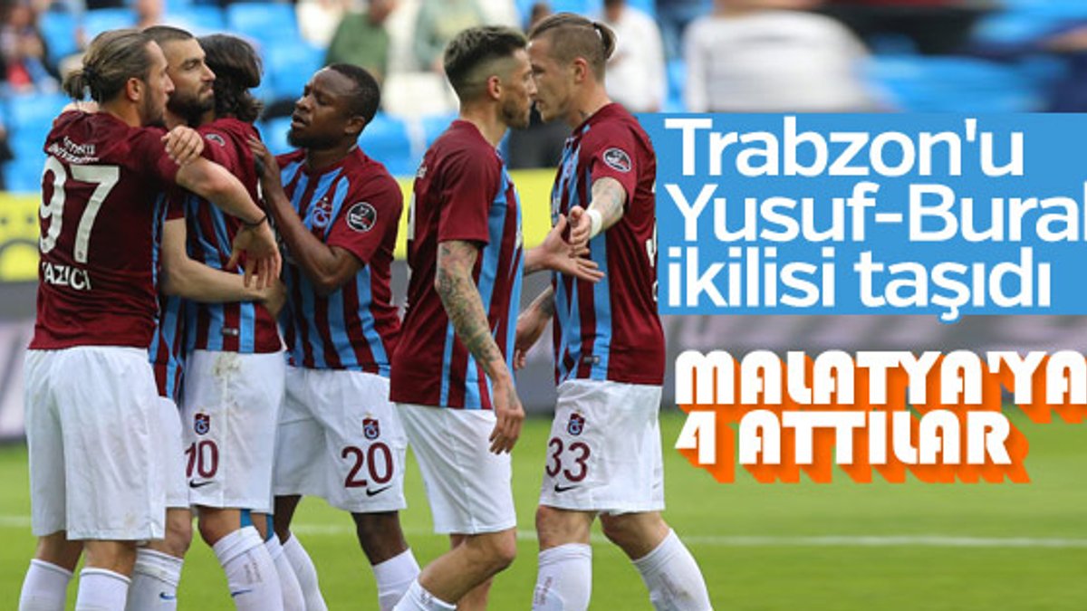 Trabzonspor, evinde Malatya'yı yendi