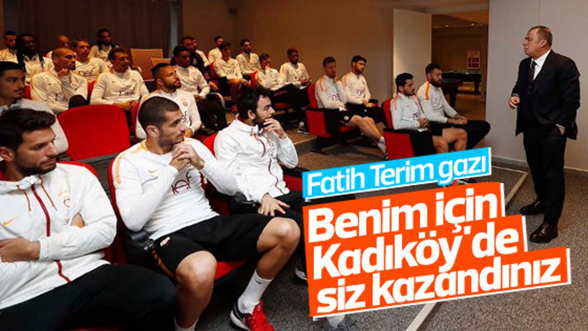 Fatih Terim'den oyuncularına: Kadıköy'de siz kazandınız