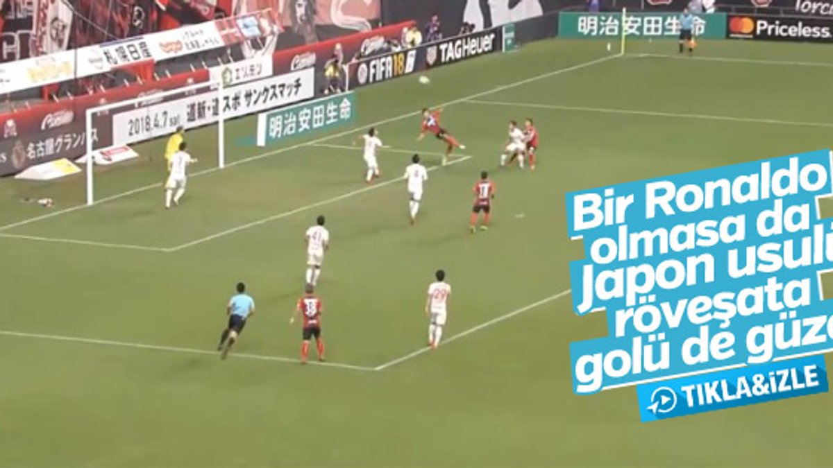 Japon futbolcudan şık gol - İZLE
