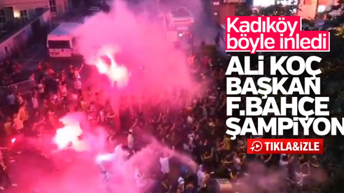 Fenerbahçeli taraftarlar Ali Koç'un gelişini kutladı