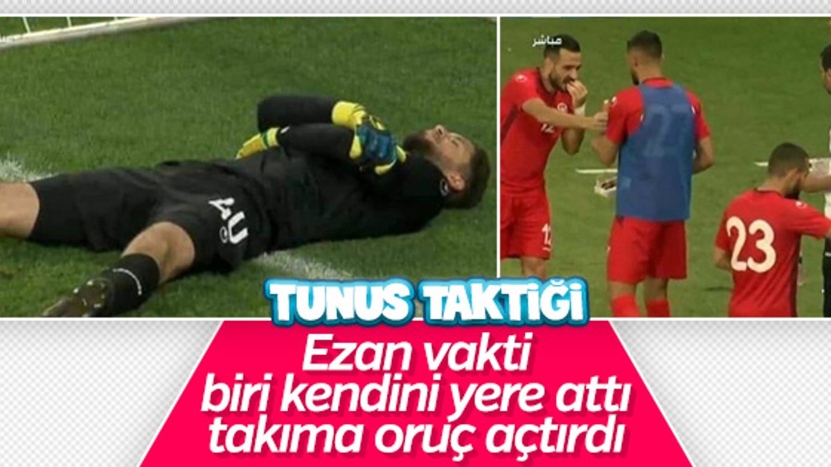 Tunuslu futbolcuların maçta oruç açma yöntemi