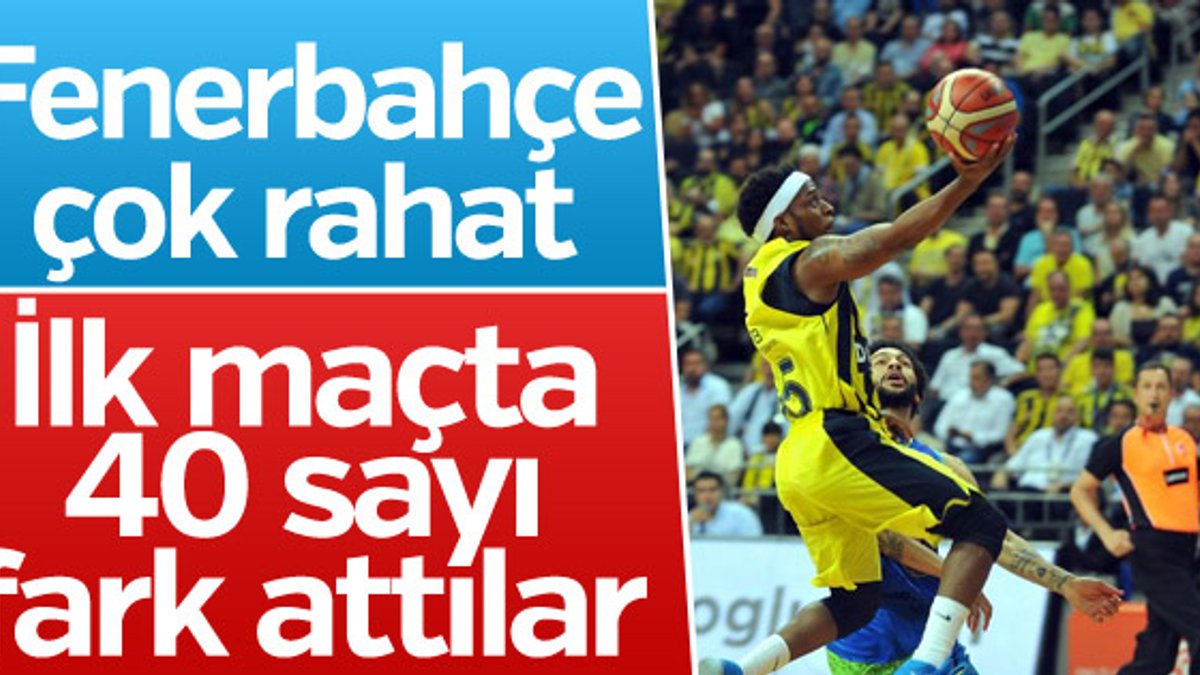 Fenerbahçe Doğuş finalde ilk maçı rahat kazandı