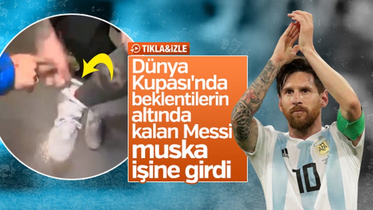 Messi muhabirin verdiği muskayla maça çıktı