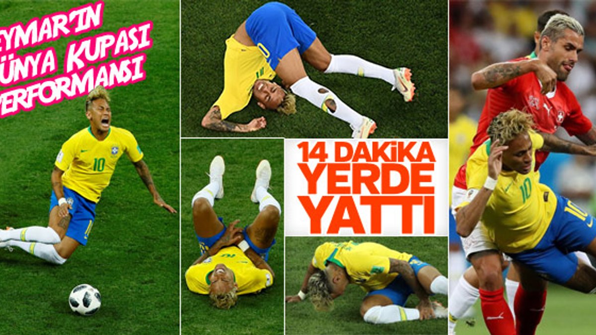 Neymar Dünya Kupası'nda yerden kalkmıyor