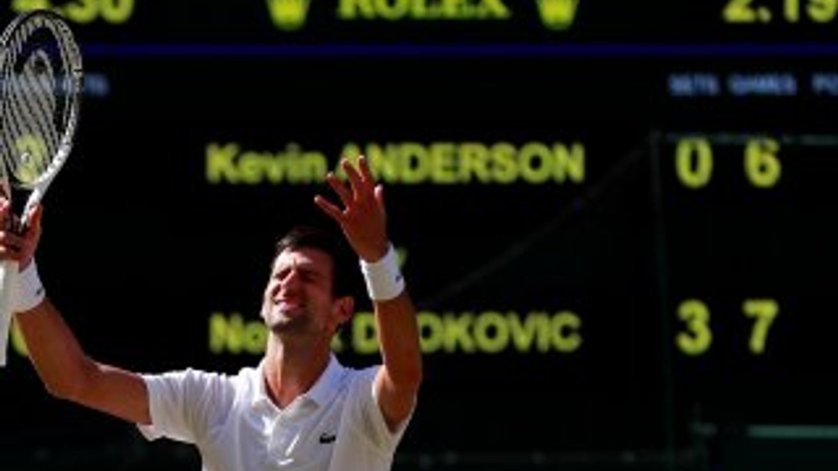 Wimbledon'da şampiyon Djokovic