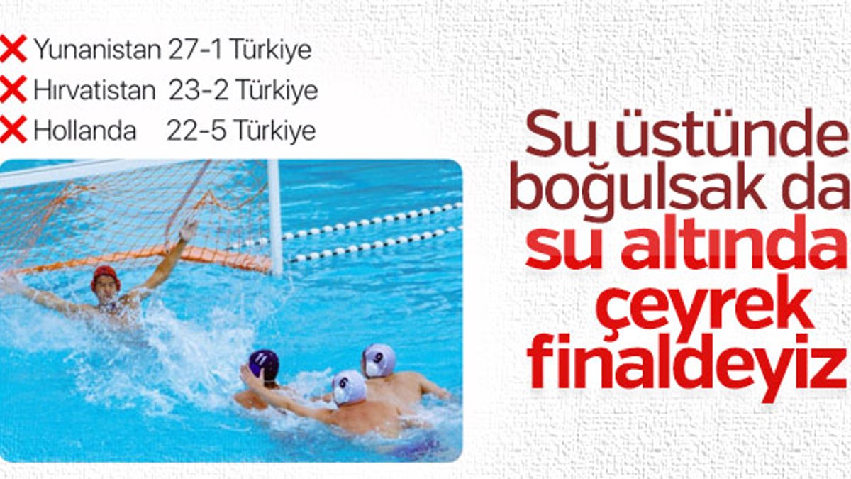 Türkiye Sualtı Hokeyi Milli Takımı çeyrek finalde