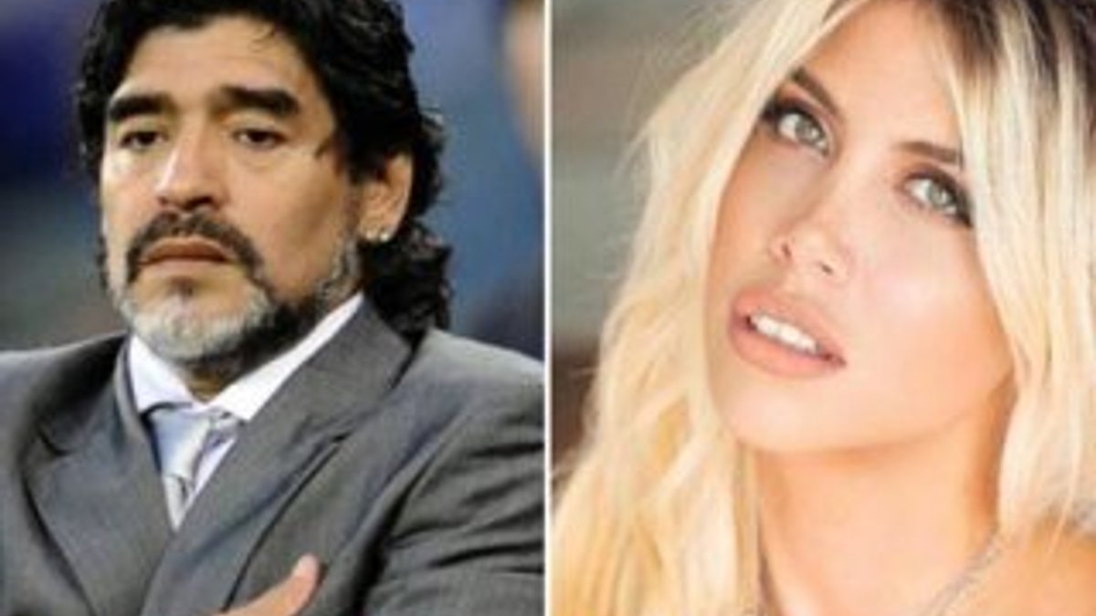 Maradona Wanda Nara ile aşk yaşıyor