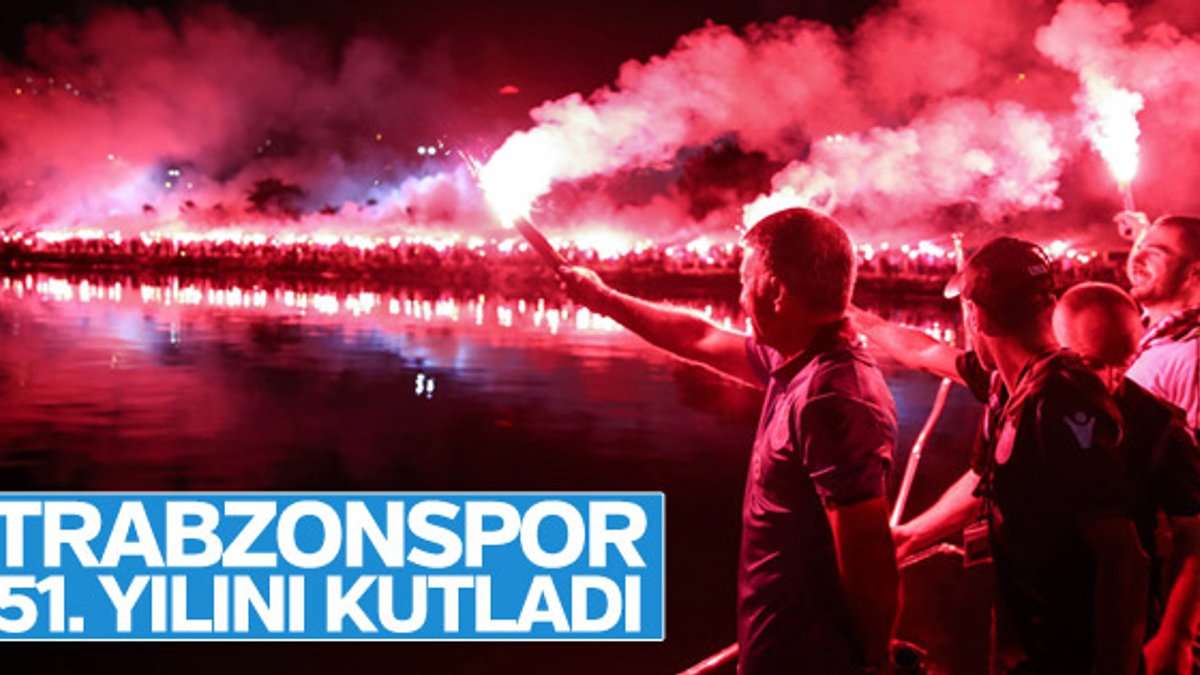 Trabzonspor 51. yılını meşalelerle kutlandı